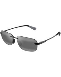 Maui Jim - Mj0624S 004 Occhiali Da Sole Titanio Grigio Squadrata - Lyst