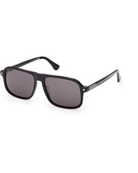 Web - We0396 05A Sunglasses Acetate Smoke Squared Normal - Lyst