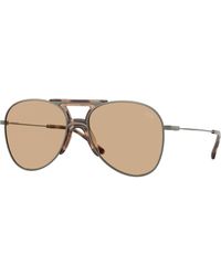 DIESEL - Dl1022T 1049/8 Sunglasses Titanium Pilot Normal - Lyst
