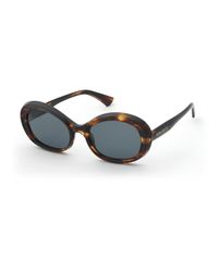 Nina Ricci - Snr459 829 Sunglasses Acetate Smoke Geometric Normal - Lyst