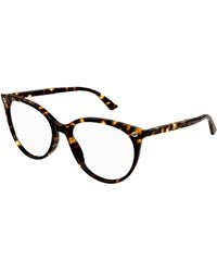 Gucci - Gg0093O 002 Optical Frames Plastic Transparent Round - Lyst