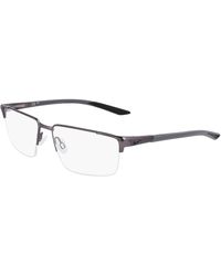 Nike - 8054 070 Optical Frames Metal Squared Normal Normal - Lyst
