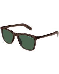 Montblanc - Mb0496S 002 Sunglasses Acetate Squared - Lyst