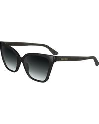 Calvin Klein - Ck24507S 001 Sunglasses Bio-Inject Cat Eye Normal Shaded - Lyst