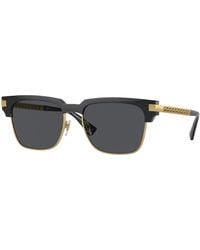 Versace - Ve4447 Gb1/87 Sunglasses Injected Squared Normal - Lyst