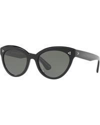 Oliver Peoples - Ov5355Su Roella 10059A Sunglasses Acetate Cat Eye Polarized - Lyst