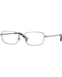 Versace - Ve1324D 1001 Optical Frames Steel Transparent Pillow Normal - Lyst