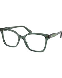 Swarovski - Sk2061 1043 Optical Frames Acetate Transparent Squared Normal - Lyst
