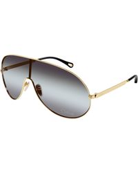 Chloé - Ch0283S 001 Sunglasses Metal Mask - Lyst