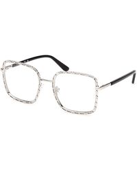Guess - Gu50364 010 Optical Frames Metal Squared Normal - Lyst