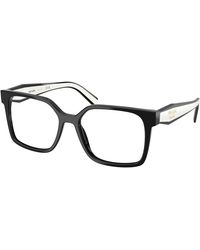Prada - Pr B03V 16K1O1 Optical Frames Acetate Squared Normal - Lyst