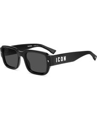 DSquared² - Icon 0009/S 807/Ir Sunglasses Plastic Geometric - Lyst