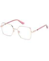 Guess - Gu8288 028 Optical Frames Metal Squared Normal - Lyst