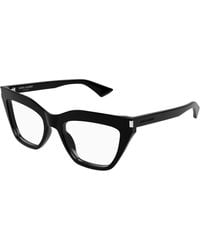 Saint Laurent - Sl 760 001 Optical Frames Acetate Transparent Cat Eye "Antiriflesso" - Lyst