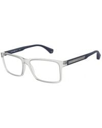 Emporio Armani - Ea3038 5893 Optical Frames Plastic Squared - Lyst