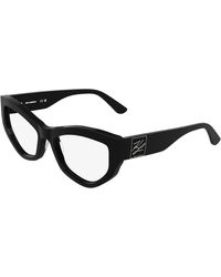KARL LAGERFELD - Kl6211 001 Optical Frames Acetate Cat Eye Normal - Lyst
