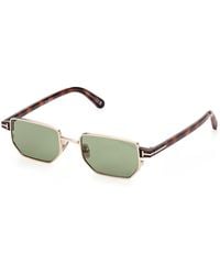 Tom Ford - Ft1360 Liam-02 28N Sunglasses Metal Squared Normal - Lyst