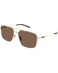 Gucci - Gg2096Sa 004 Sunglasses Metal Squared - Lyst