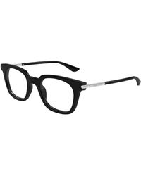 McQueen - Am0521O 001 Optical Frames Acetate Transparent Squared - Lyst
