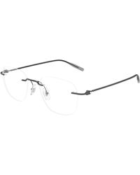 Montblanc - Mb0471O 001 Optical Frames Metal Transparent Round - Lyst