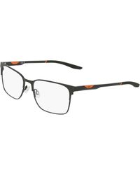 Nike - 8142 302 Optical Frames Metal Squared Normal - Lyst
