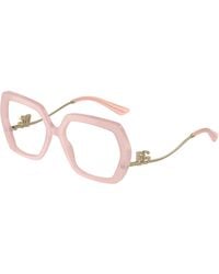 Dolce & Gabbana - Dg3390B 3436 Optical Frames Acetate Transparent Geometric Normal - Lyst
