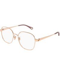 Chloé - Ch0337Oa 003 Optical Frames Metal Transparent Geometric - Lyst