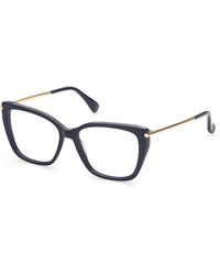 Max Mara - Mm5007 001 Optical Frames Acetate Squared Normal - Lyst