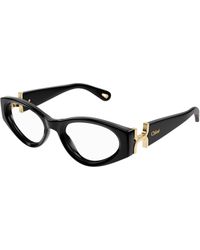 Chloé - Ch0273O 001 Optical Frames Acetate Transparent Cat Eye - Lyst