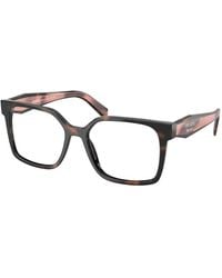 Prada - Pr B03V 23A1O1 Optical Frames Acetate Squared Normal - Lyst