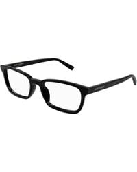Saint Laurent - Sl 671 001 Optical Frames Acetate Transparent Squared - Lyst