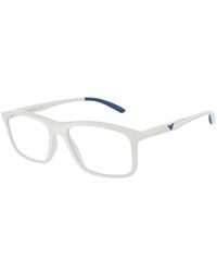 Emporio Armani - Ea3196 5344 Optical Frames Plastic Squared - Lyst