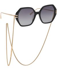 Chopard - Ikch370 0Blk Sunglasses Acetate Smoke Geometric Anti-Glare Nuanced - Lyst