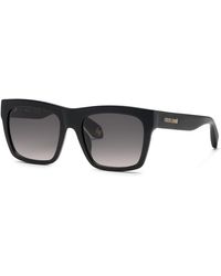 Roberto Cavalli - Src126M 700 Sunglasses Acetate Smoke Squared Normal Shaded - Lyst