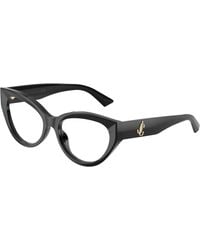 Jimmy Choo - Jc3070U 5000 Optical Frames Acetate Transparent Cat Eye Normal - Lyst