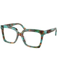 Michael Kors - Mk4119U Nassau 4000 Optical Frames Acetate Squared Normal - Lyst