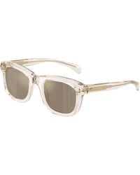 Moncler - Me6034 Noirr 30035A Sunglasses Acetate Squared Mirror - Lyst