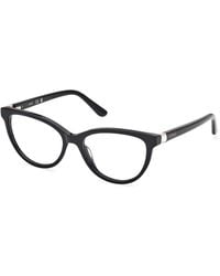 Guess - Gu50195 001 Optical Frames Acetate Cat Eye Normal - Lyst