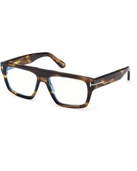 Tom Ford - Ft6084-B 056 Optical Frames Acetate Squared Normal - Lyst