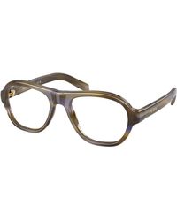 Prada - Pr C12V 23G1O1 Optical Frames Acetate Pillow Normal - Lyst