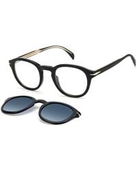 David Beckham - Db 1080/Cs 2M2/Z7 Sunglasses Acetate Round Clip-On - Lyst