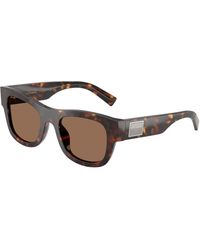 Dolce & Gabbana - Dg4509 502/73 Sunglasses Acetate Squared Normal - Lyst