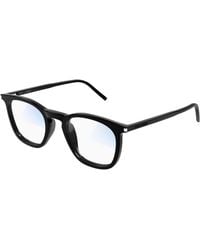 Saint Laurent - Sl 623 Opt 001 Optical Frames Acetate Transparent Round - Lyst