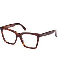 Max Mara - Mm5111 052 Optical Frames Acetate Squared Normal - Lyst