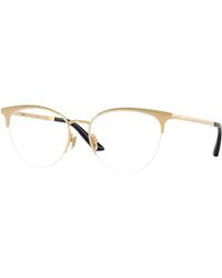 Versace - Ve1321 1523 Optical Frames Metal Transparent Cat Eye Normal - Lyst