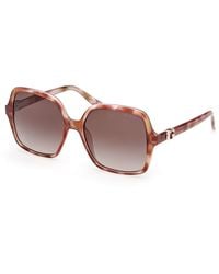 Guess - Gu00190 47F Sunglasses Metal Squared Normal - Lyst