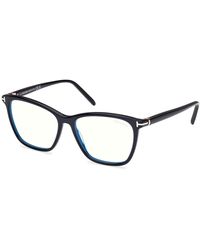 Tom Ford - Ft5989-B 001 Optical Frames Acetate Squared Normal - Lyst