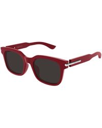 McQueen - Am0496Sa 003 Sunglasses Acetate Squared - Lyst
