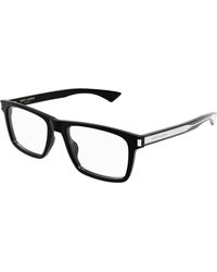 Saint Laurent - Sl 882 006 Optical Frames Acetate Transparent Squared Antiriflesso - Lyst
