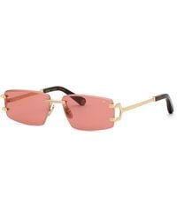 Philipp Plein - Spp276M Plein Sleek 300J Sunglasses Metal Geometric Normal - Lyst